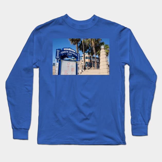 Santa Monica Pier Long Sleeve T-Shirt by sma1050